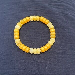Gold Yellow Beaded Bracelet